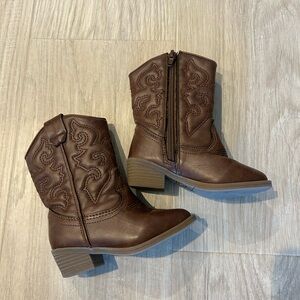 Brown Toddler Western Cowboy Boots